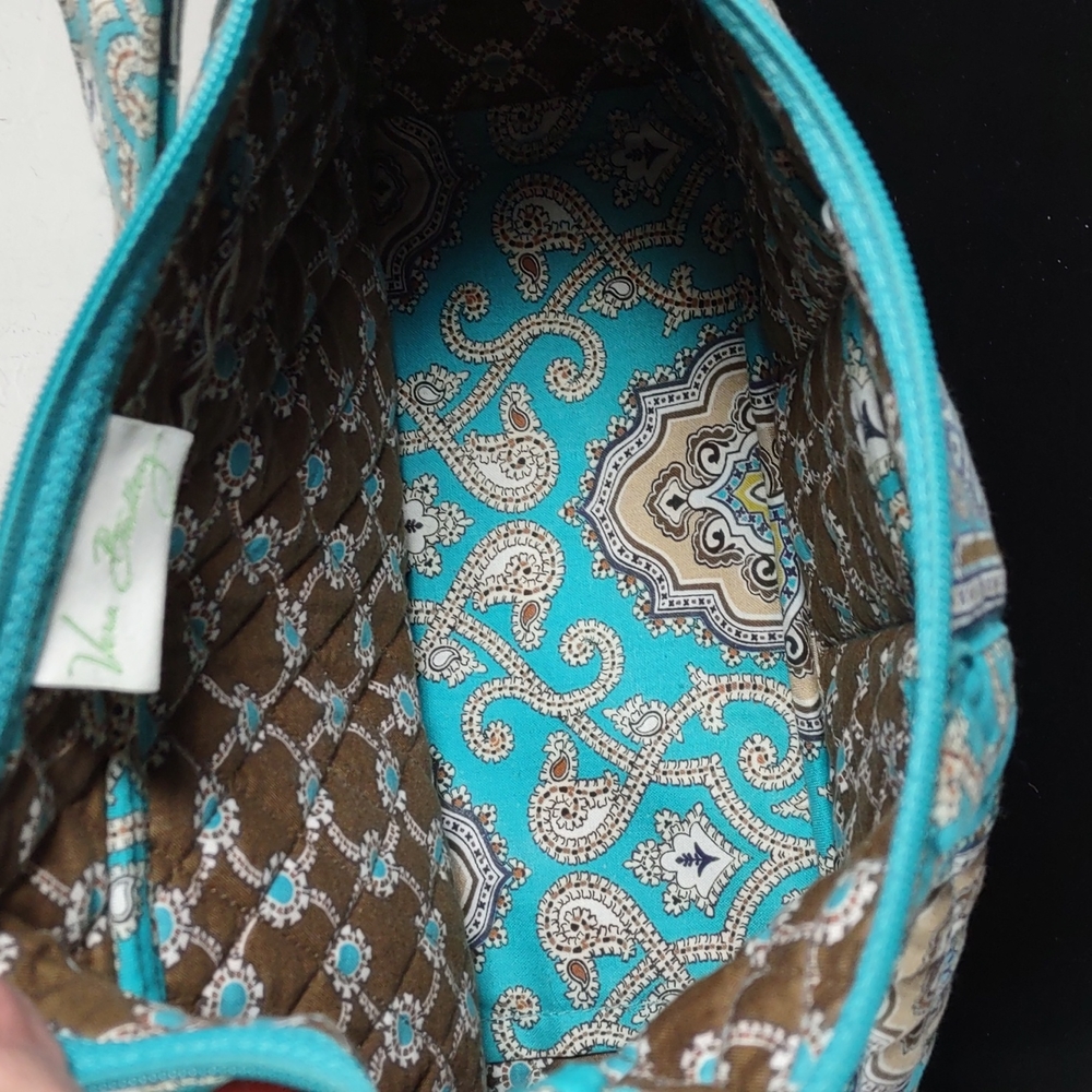 Vera Bradley "Totally Turq" Quilted Shoulder Bag - Picture 8 of 10